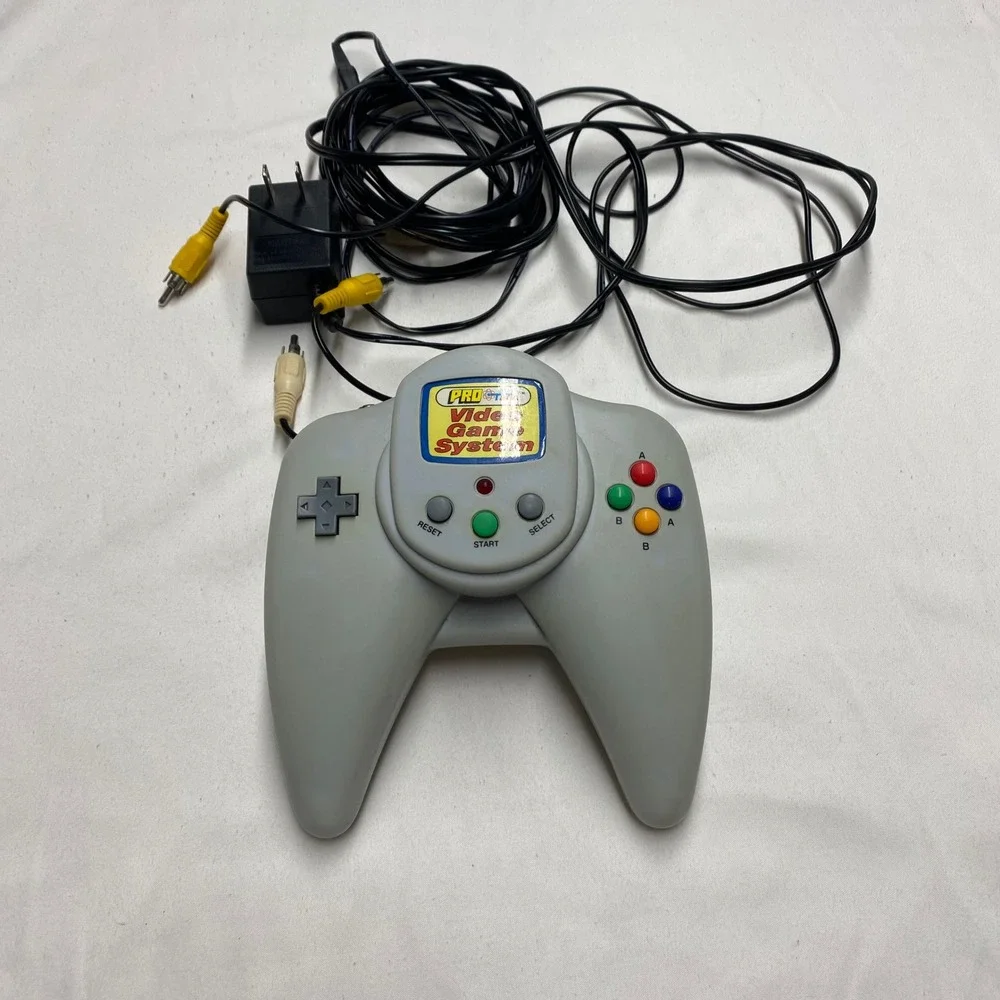ProTech Video Game System GI-913 Plug and Play Retro TV Console Gray with Cables